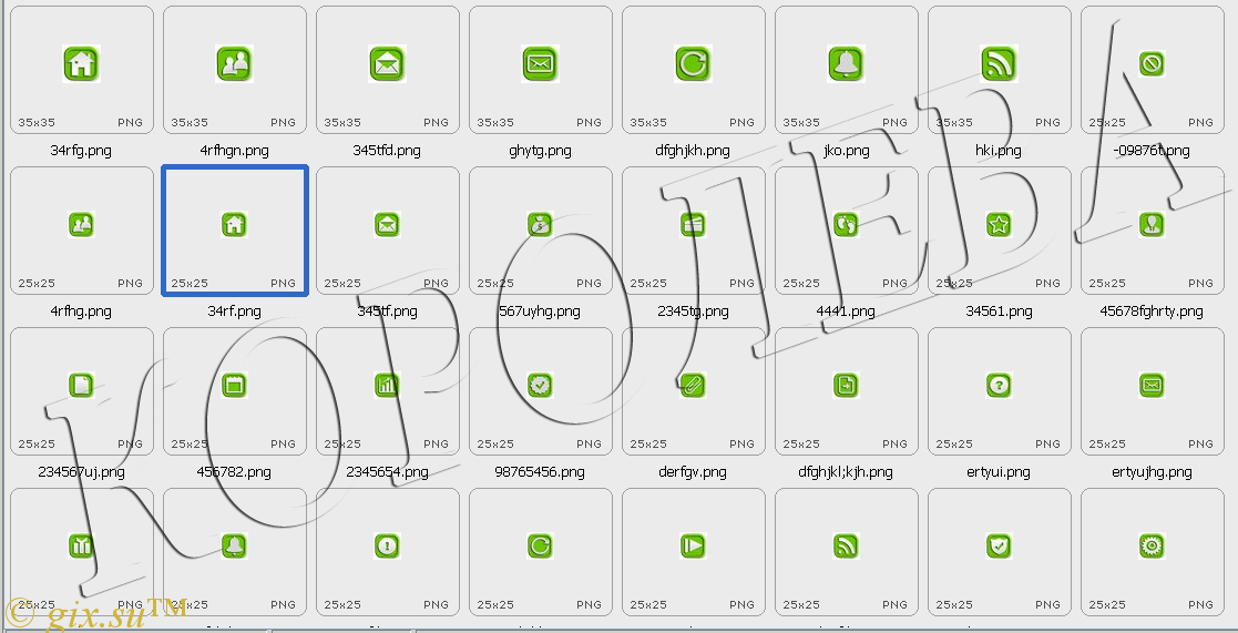 Gix.su - Красивые зеленые иконки 
