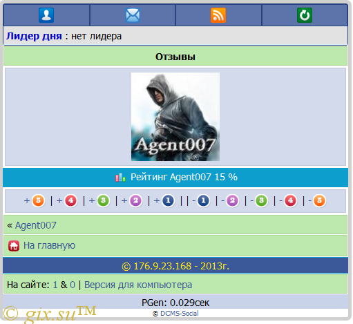 Gix.su - Рейтинг для DCMS_Social