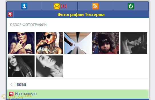 Gix.su - Фотоальбомы как VK для DS